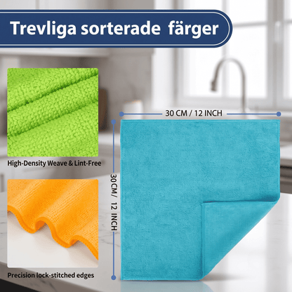 ASTRI Mikrofiberdukar 3st – Snabbtorkande Rengöringsdukar för Kök, Badrum och Hem