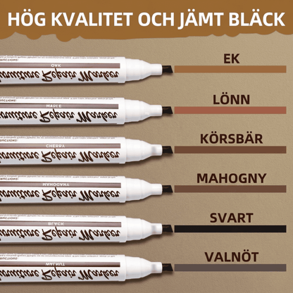 Reparationskit för Trärepor – 6 Markers, 6 Kritor och Vässare - UNO