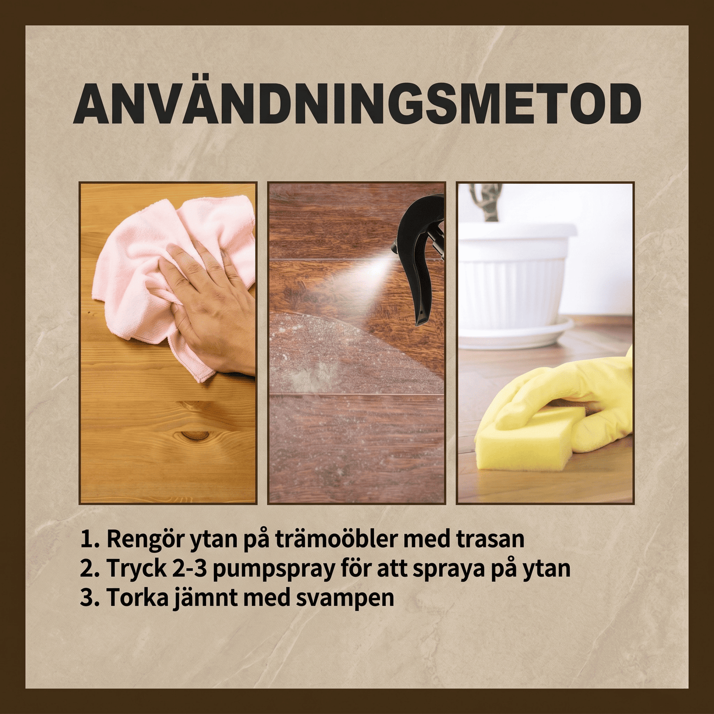 WaxHaven™ – Naturlig Bivaxspray för Trä och Möbler