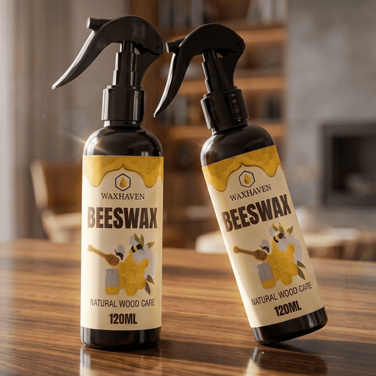 WaxHaven™ – Naturlig Bivaxspray för Trä och Möbler